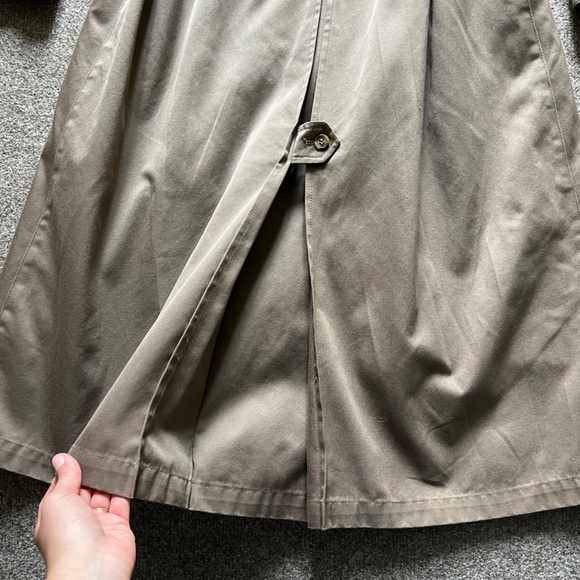 Vintage Evan Picone Taupe Trench Coat Belted Removable Lining Women’s Size Small - Picture 16 of 16